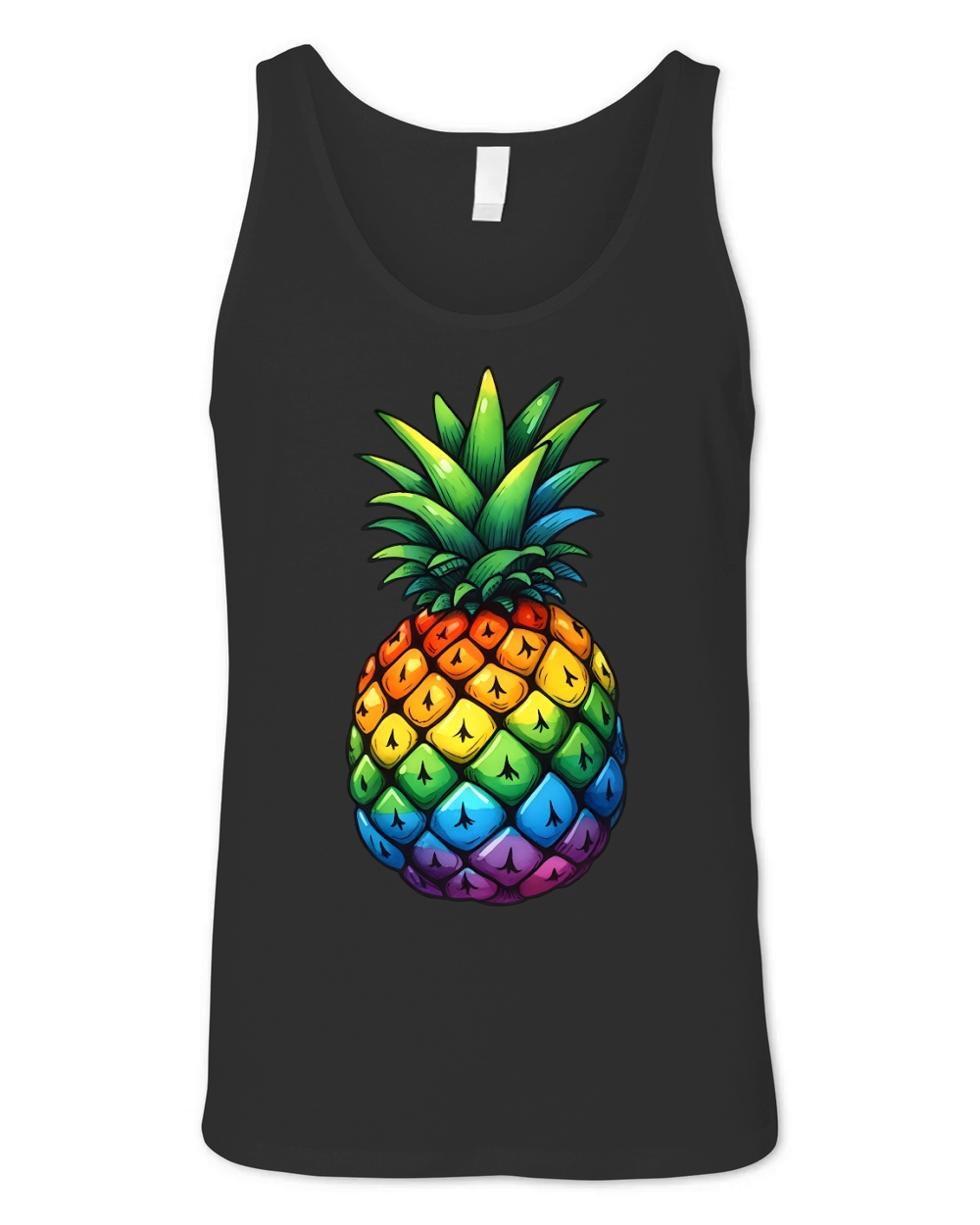 Colorful Pineapple Unisex Jersey Tank