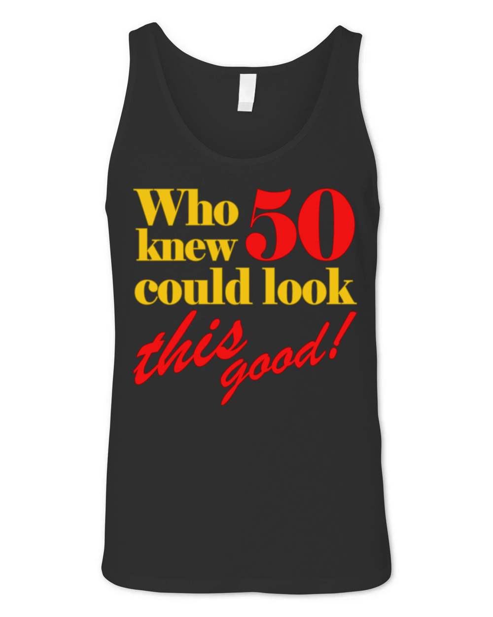 Funny 50th Birthday Gift Idea Unisex Jersey Tank