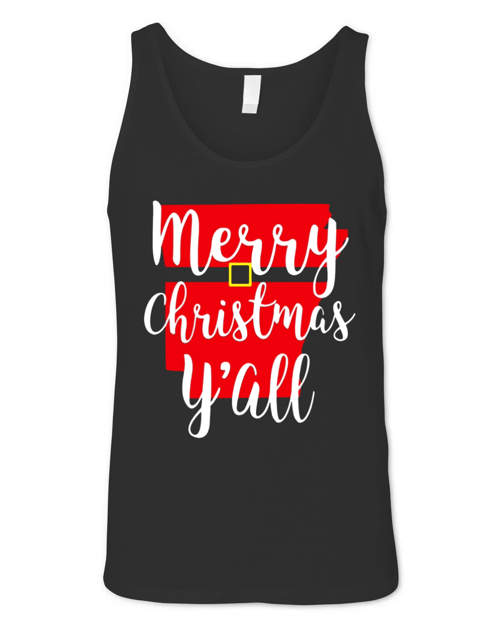Merry Christmas Yall Santa State Grandma Gift Arkansas Unisex Jersey Tank