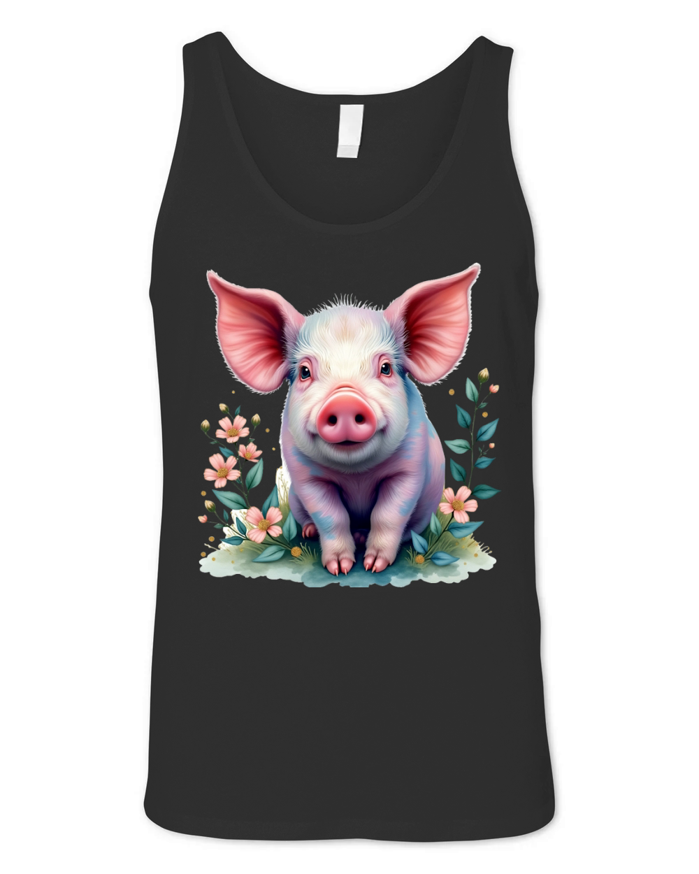 Pig Fur Pink 08 Unisex Jersey Tank
