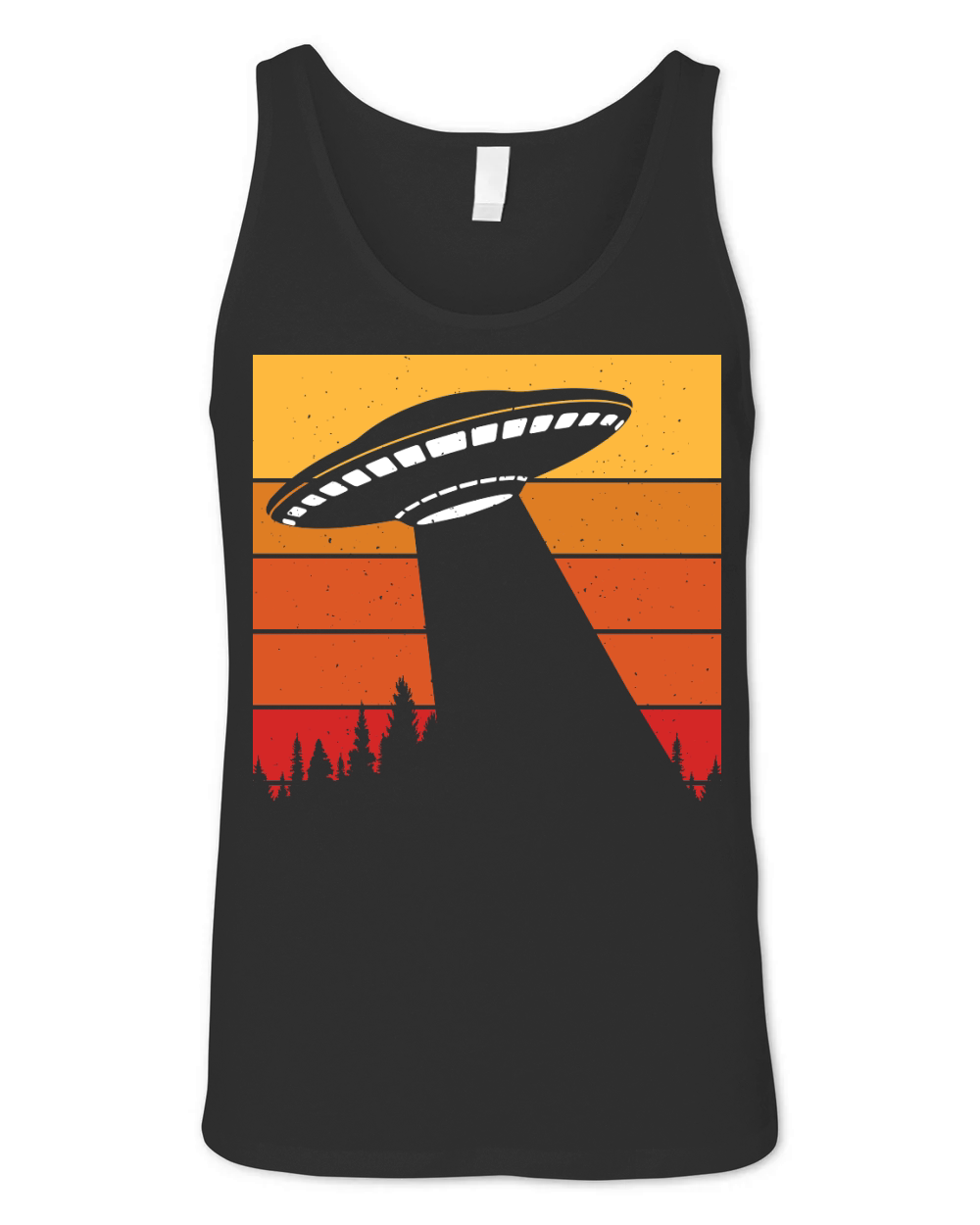 Vintage UFO Alien 8 Unisex Jersey Tank