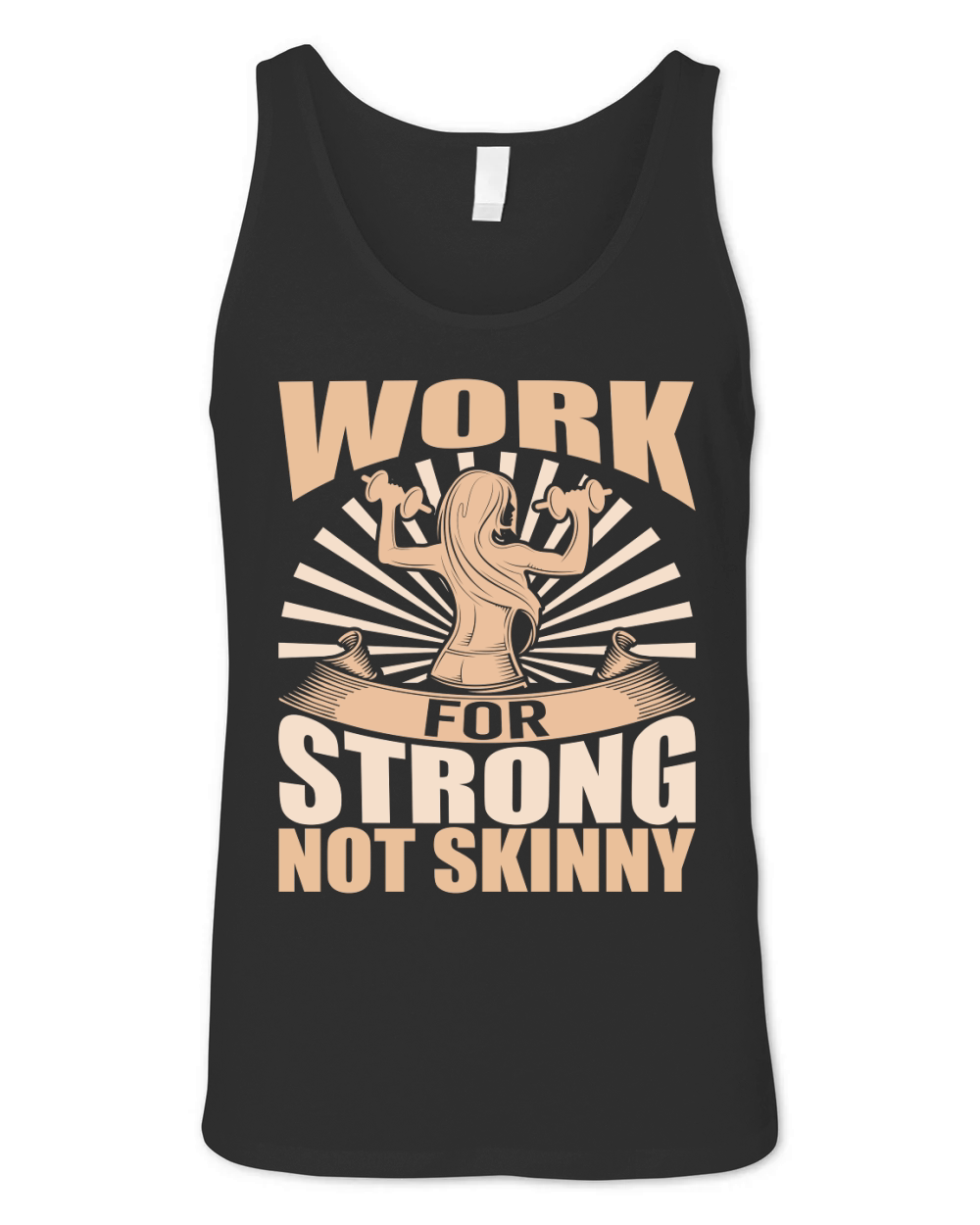 work for strong not skinny Unisex Jersey Tank