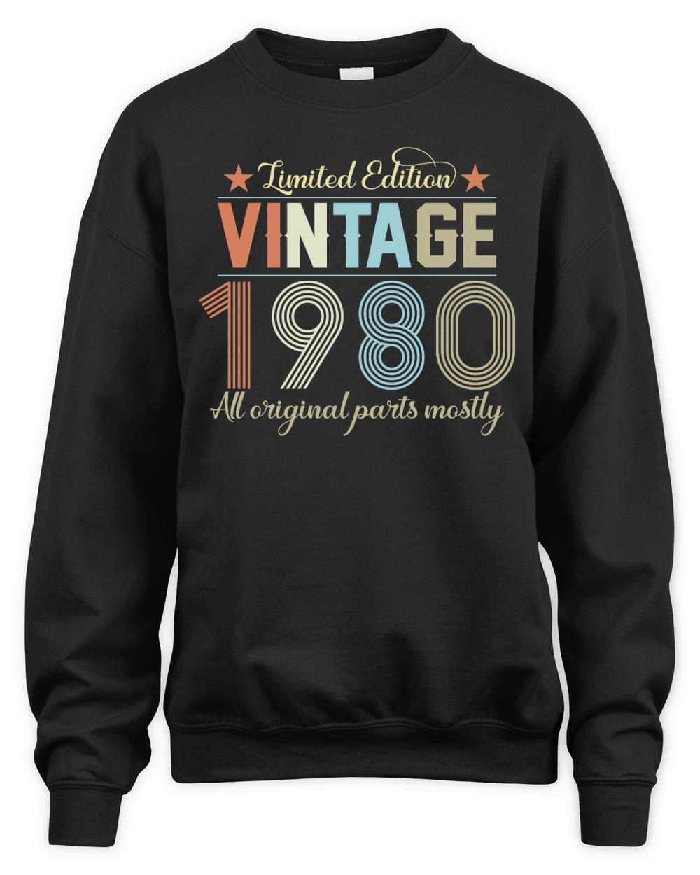 Birthday   Limited Edition Vintage 1980 Unisex Premium Crewneck Sweatshirt