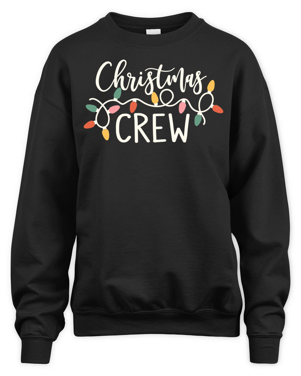 Christmas Crew with Lights 2024 3 Unisex Premium Crewneck Sweatshirt