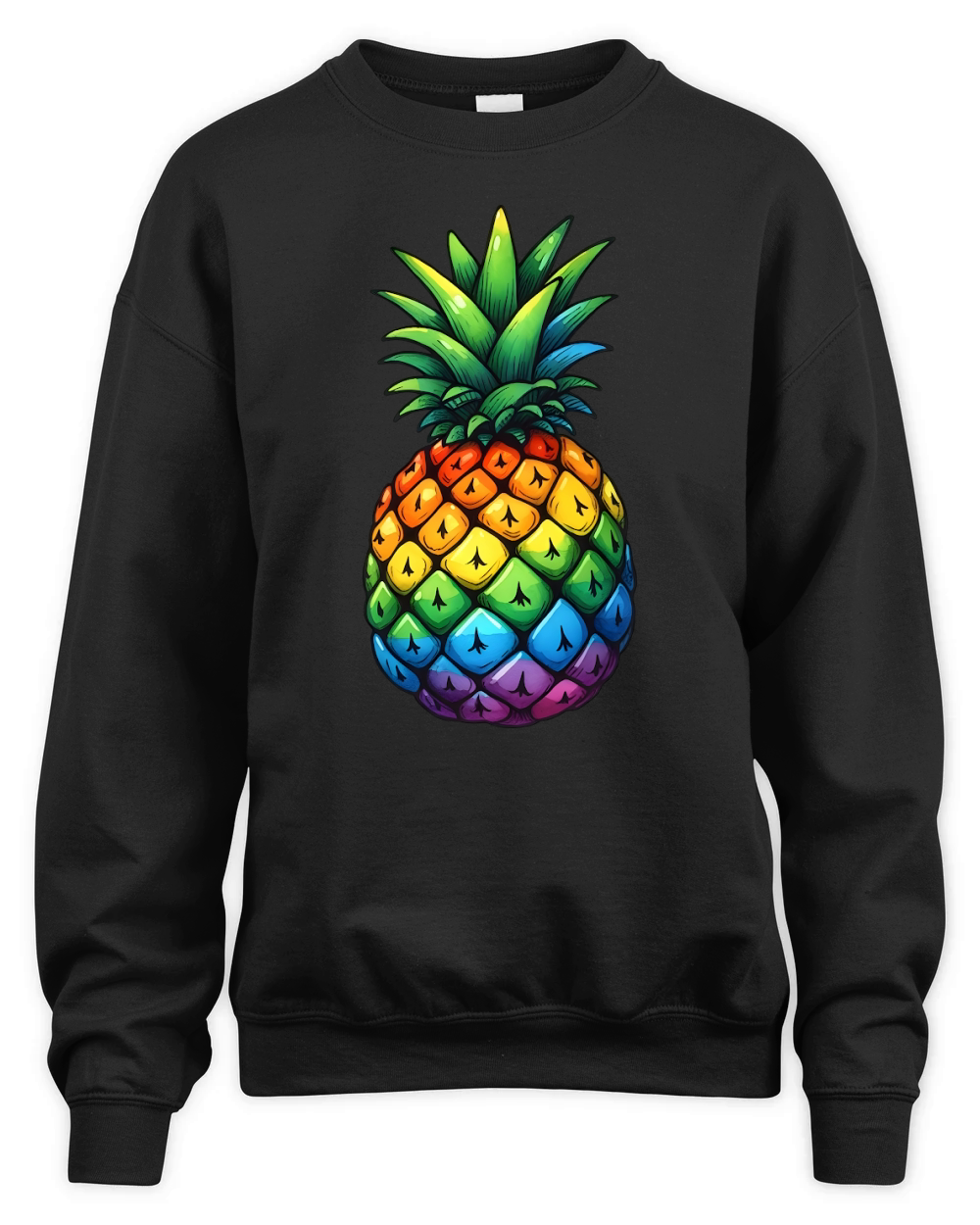 Colorful Pineapple Unisex Premium Crewneck Sweatshirt