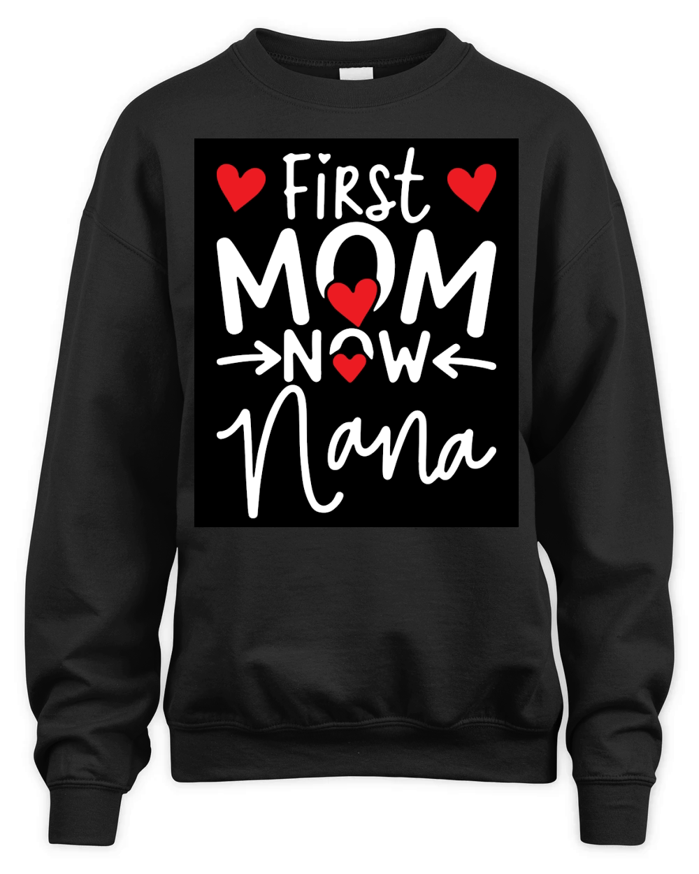 First mom now nana Unisex Premium Crewneck Sweatshirt