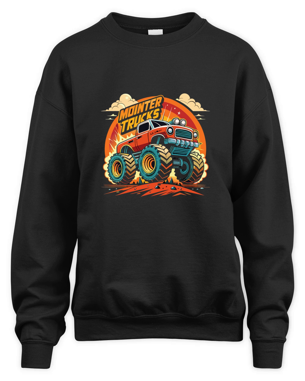 Monster Truck 04 Unisex Premium Crewneck Sweatshirt