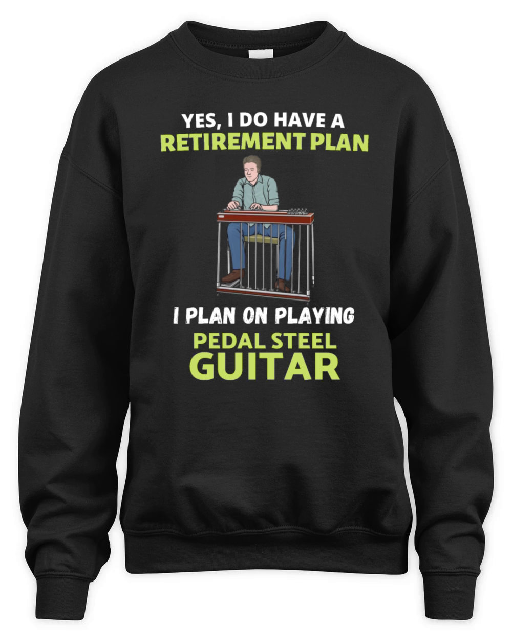 playing pedal steel guitar Unisex Premium Crewneck Sweatshirt