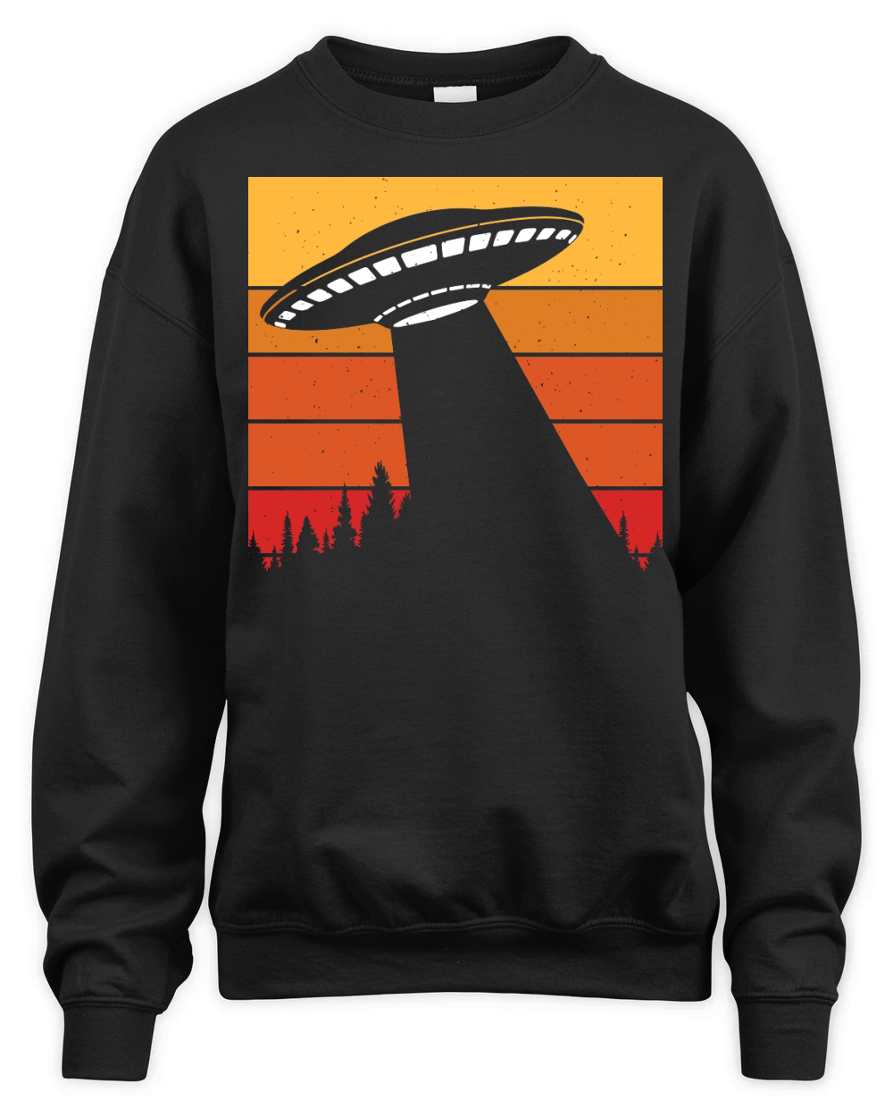 Vintage UFO Alien 8 Unisex Premium Crewneck Sweatshirt