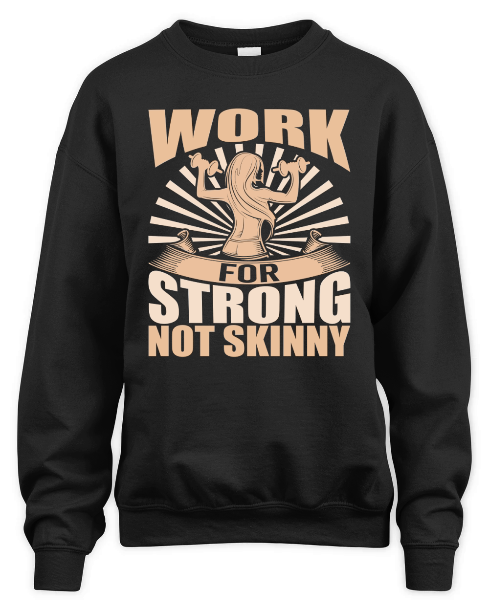 work for strong not skinny Unisex Premium Crewneck Sweatshirt