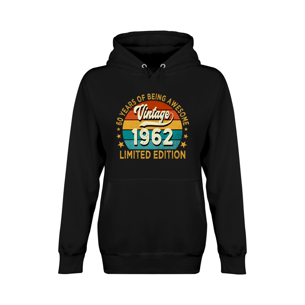 1962 Vintage Birthday Gift Limited Edition 60th Unisex Premium Pullover Hoodie