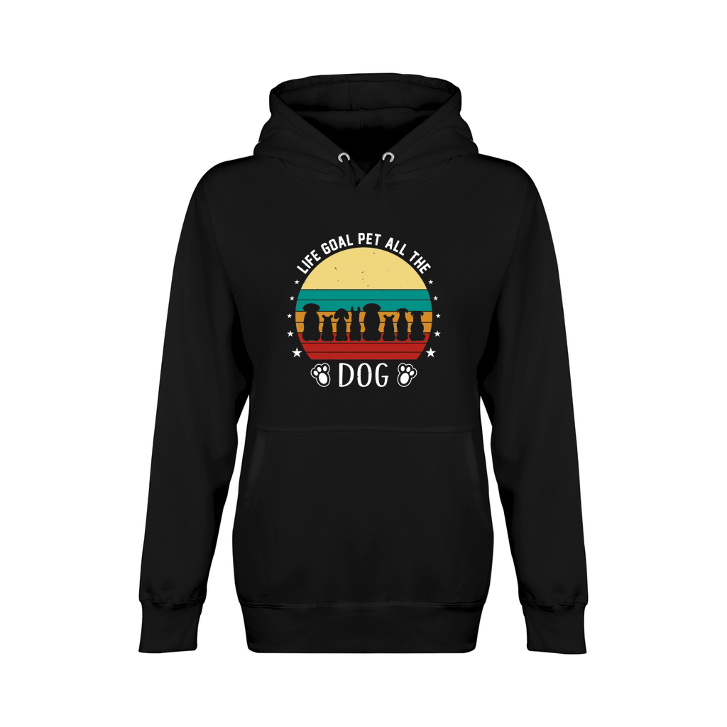 Life Goal Pet All The Dogs Vintage Unisex Premium Pullover Hoodie