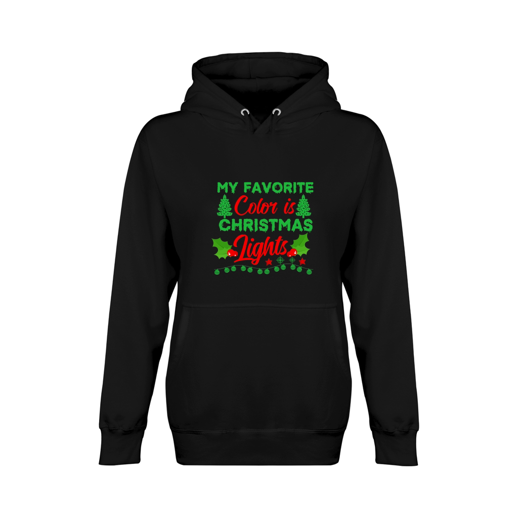 My Favorite Color is Christmas Lights  2 Unisex Premium Pullover Hoodie