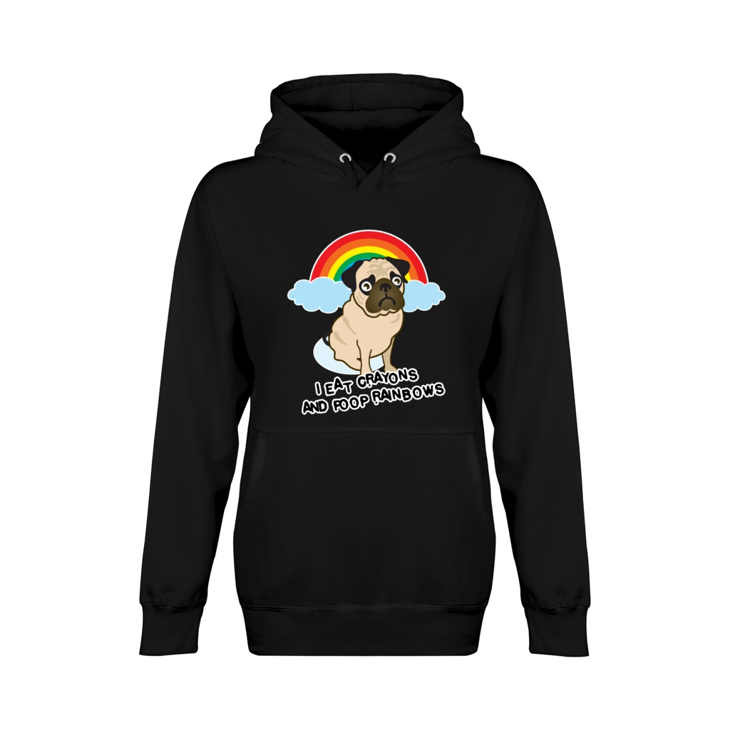 Rainbow poop pug Unisex Premium Pullover Hoodie