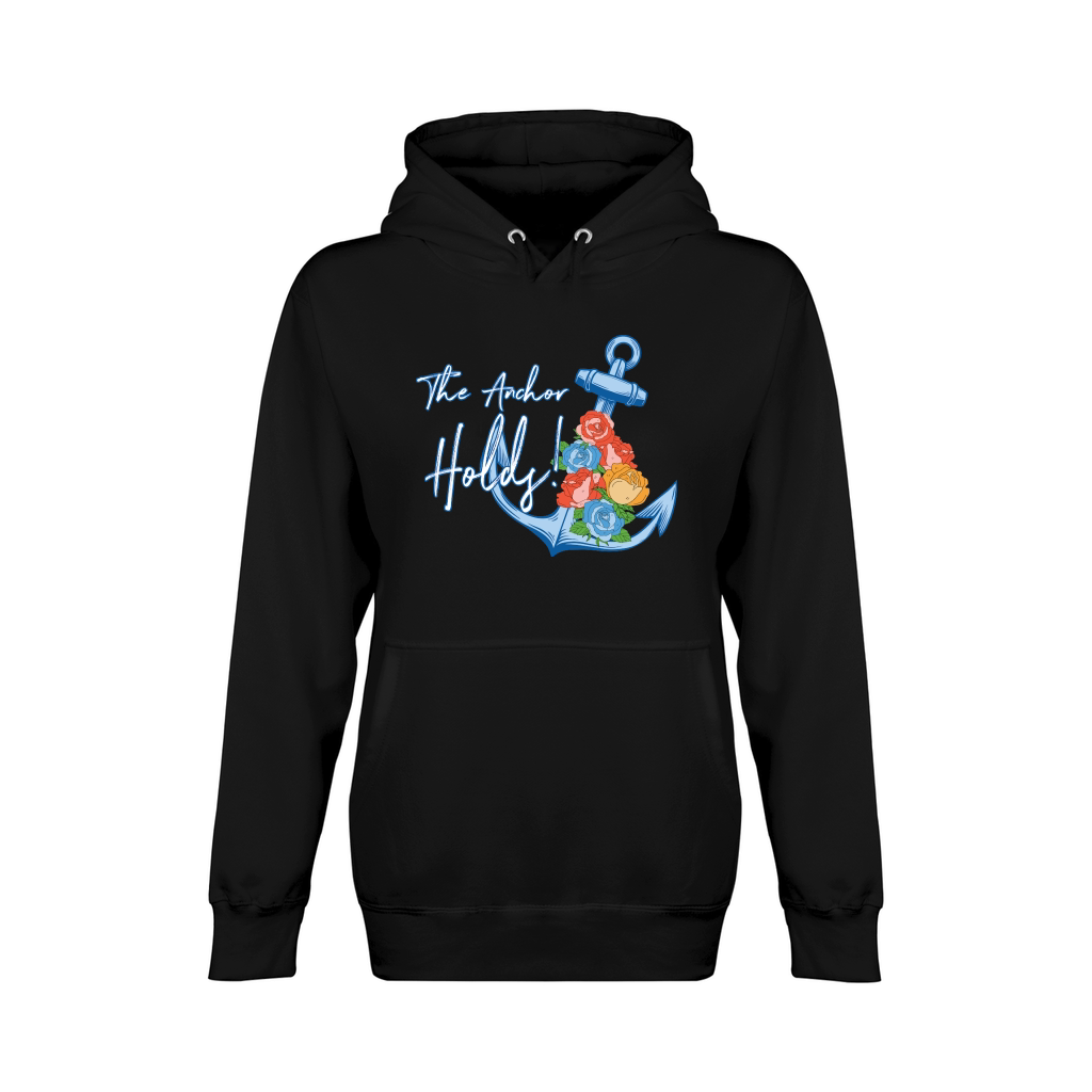 The Anchor Holds Floral Unisex Premium Pullover Hoodie