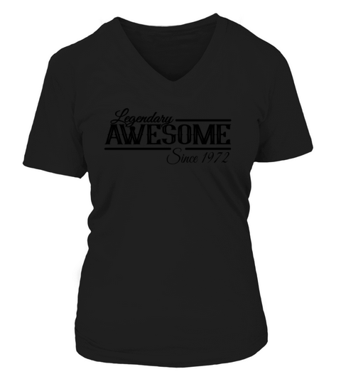 Awesome Since 1972 Birthday Gift Ideas V-neck T-Shirt Woman