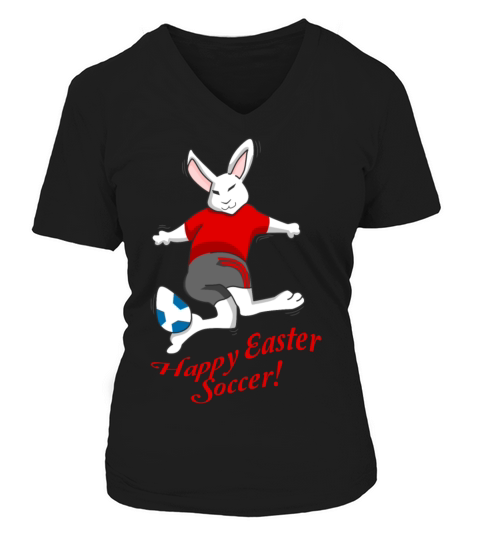 Easter soccer V-neck T-Shirt Woman