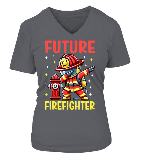 Future Firefighter V-neck T-Shirt Woman
