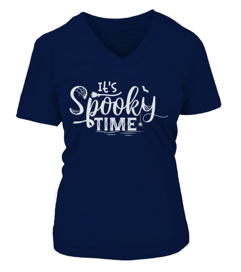Its Spooky Time V-neck T-Shirt Woman