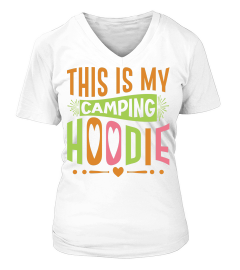 This Is My Camping V-neck T-Shirt Woman