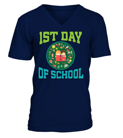 Back to School 1st Day V-Neck T-shirt