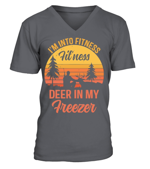 Buck Funny Deer Hunting Hunter Fitness V-Neck T-shirt
