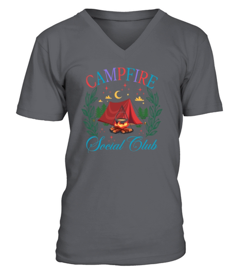 Campfire Social Club Camping 02 V-Neck T-shirt