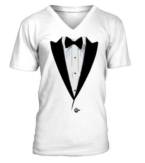 Custom Color Tuxedo Tshirt V-Neck T-shirt