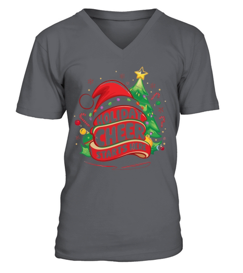 Holiday cheer starts here 3 V-Neck T-shirt