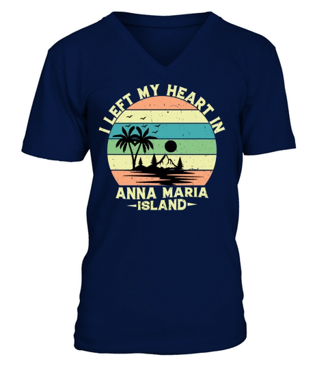 I left my heart in anna maria island V-Neck T-shirt
