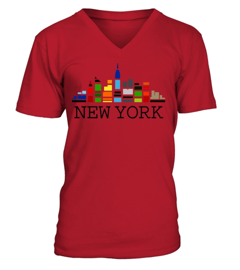 New York V-Neck T-shirt