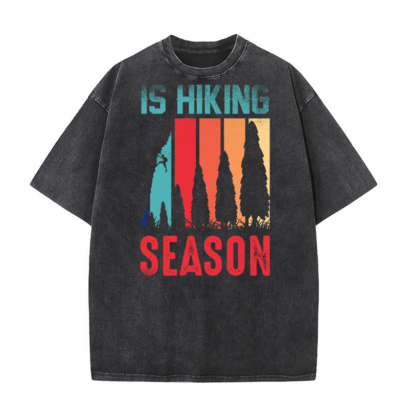 Amazing Is Hiking Season Washed T-Shirt