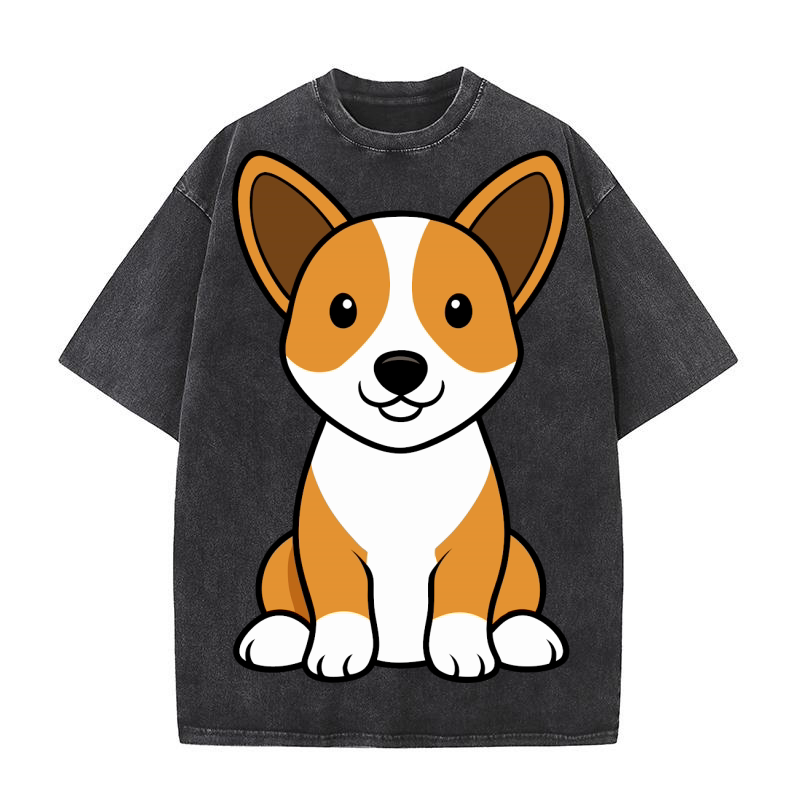 Basenji 04 Washed T-Shirt