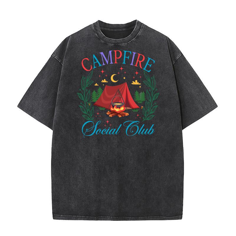 Campfire Social Club Camping 02 Washed T-Shirt