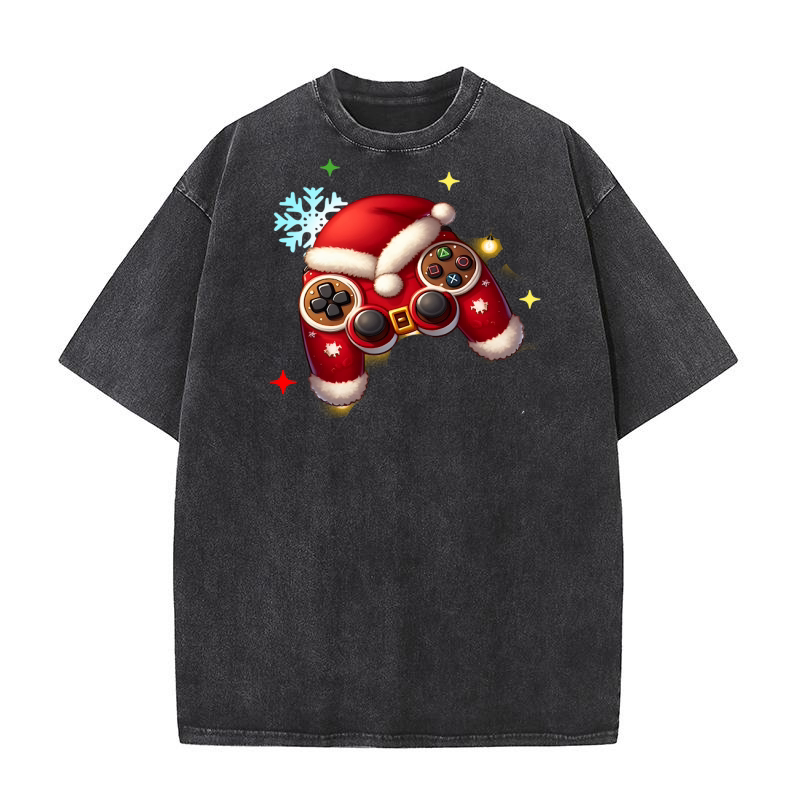 Christmas Controller Video Game04 Washed T-Shirt