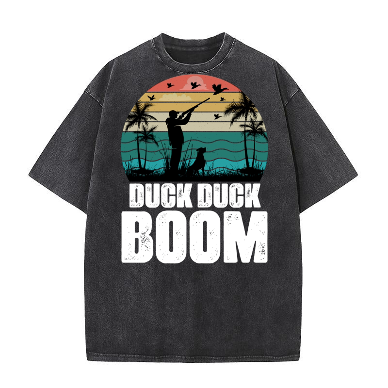 Duck Duck Boom (2) Washed T-Shirt
