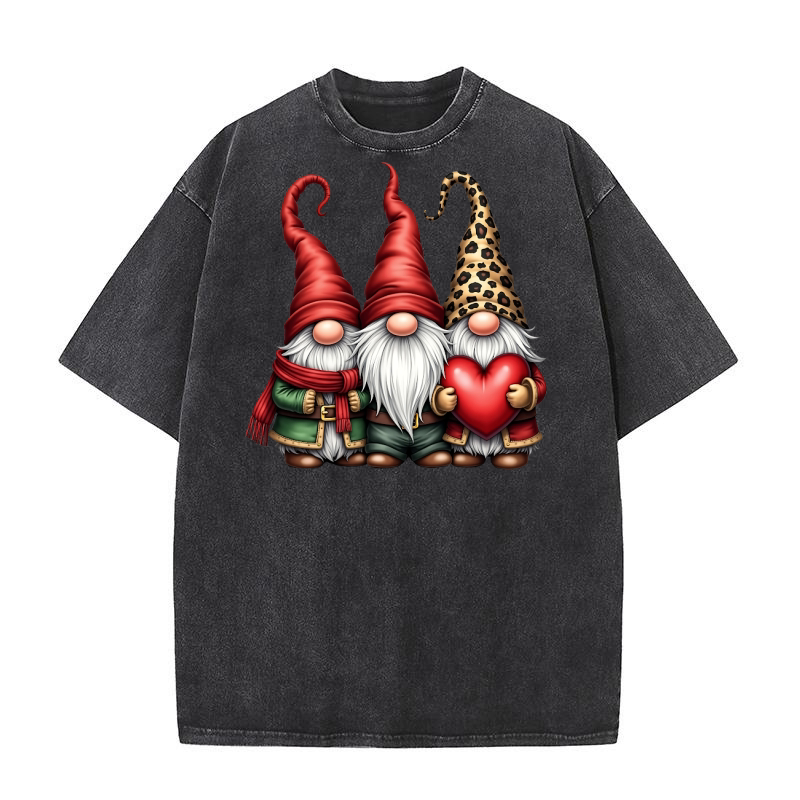 Gnome Sublimation Clipart 10 11 Washed T-Shirt