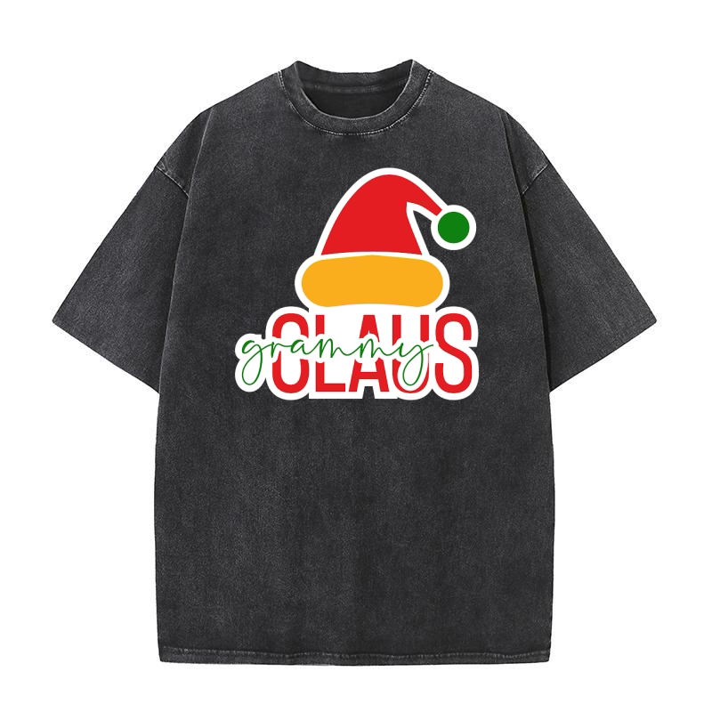Grammy Claus Washed T-Shirt
