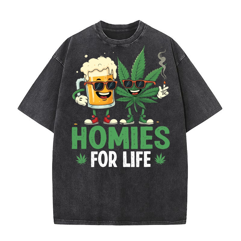 homies for life Washed T-Shirt