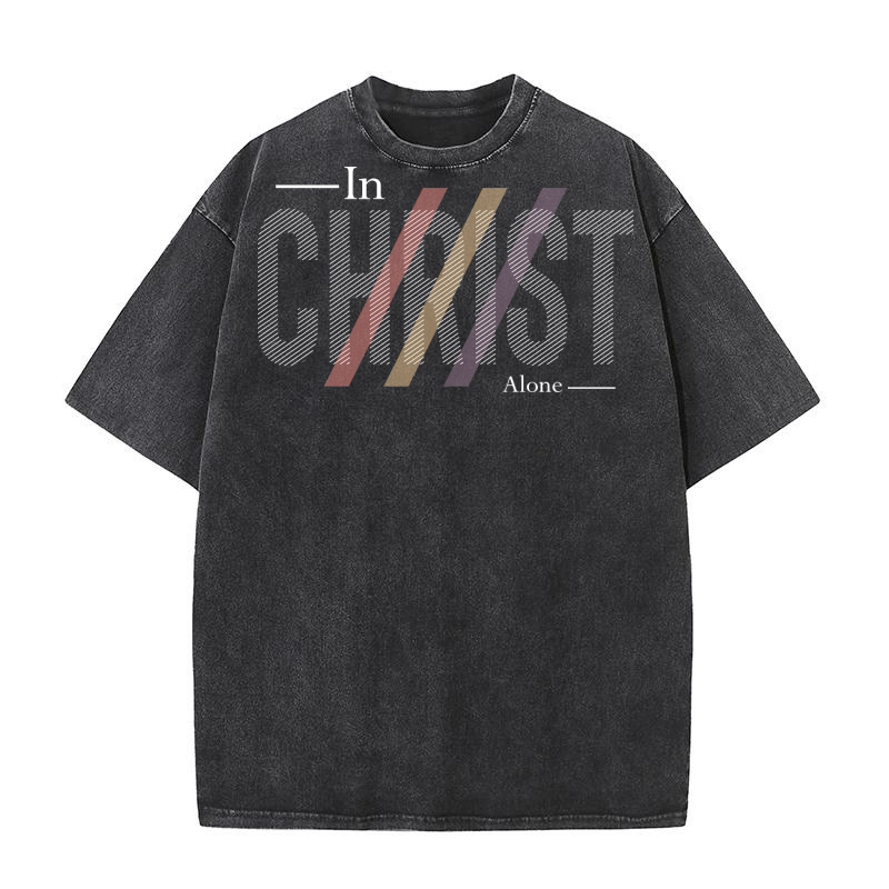 In Christ Alone 02 Washed T-Shirt