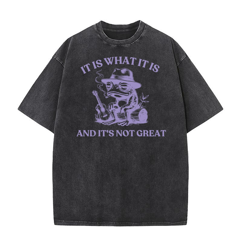 It is what it is and its not great Graphics 07 Washed T-Shirt