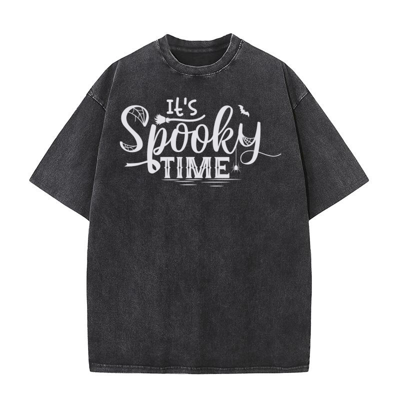 Its Spooky Time Washed T-Shirt