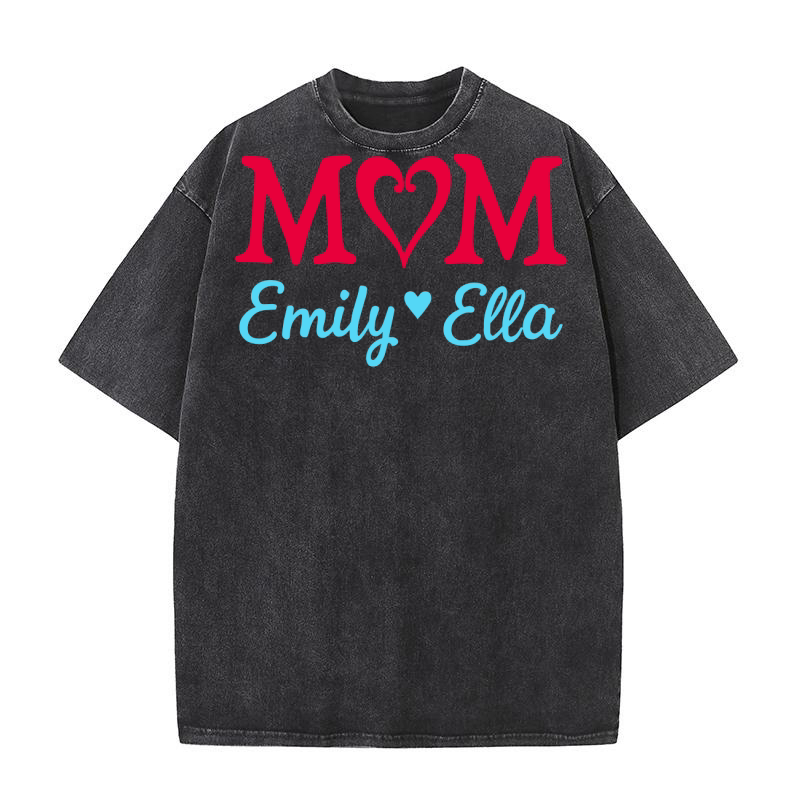 Mom emily ella Washed T-Shirt