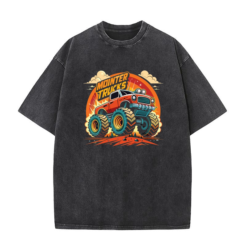 Monster Truck 04 Washed T-Shirt