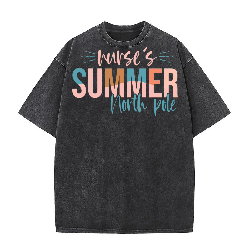 nurses summer north pole Washed T-Shirt