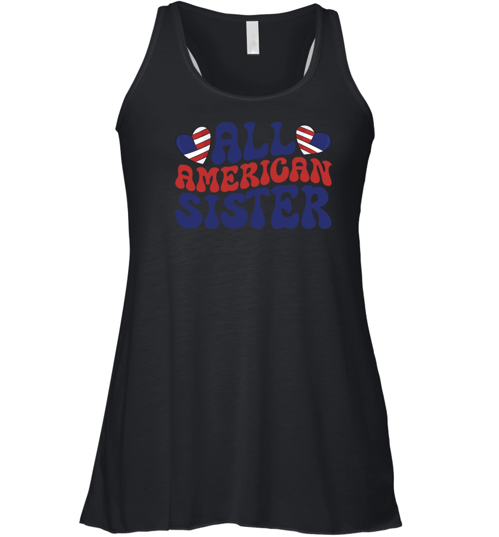 All american sister Women's Flowy Tank Top