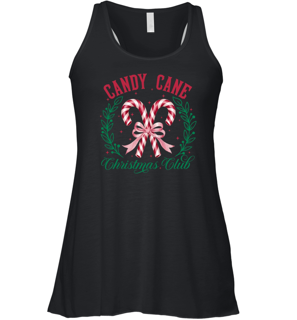 Candy cane Christmas Club Women's Flowy Tank Top