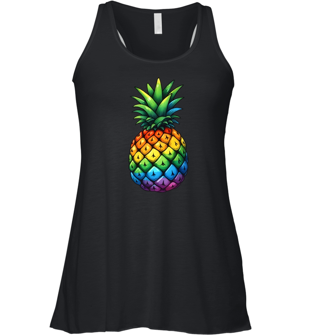 Colorful Pineapple Women's Flowy Tank Top