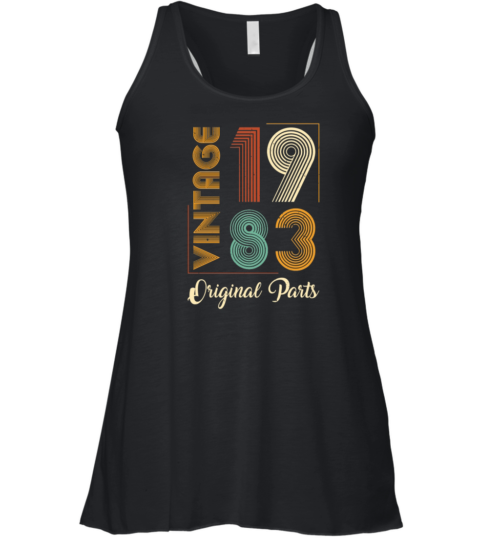 Vintage 1983 Original Parts Birthday (1) Women's Flowy Tank Top