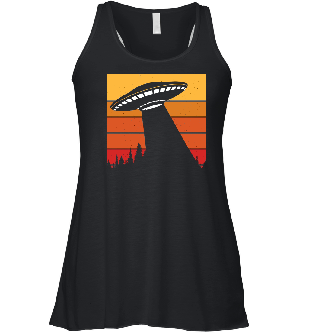Vintage UFO Alien 8 Women's Flowy Tank Top